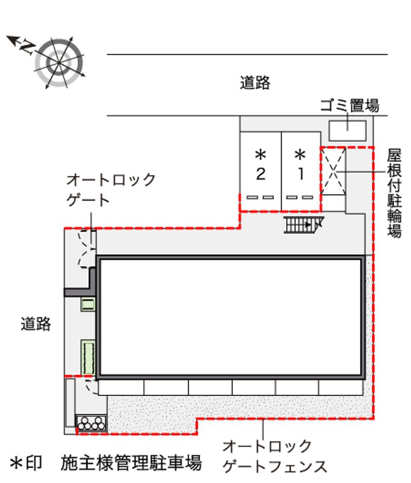 レオパレス前里 配置図