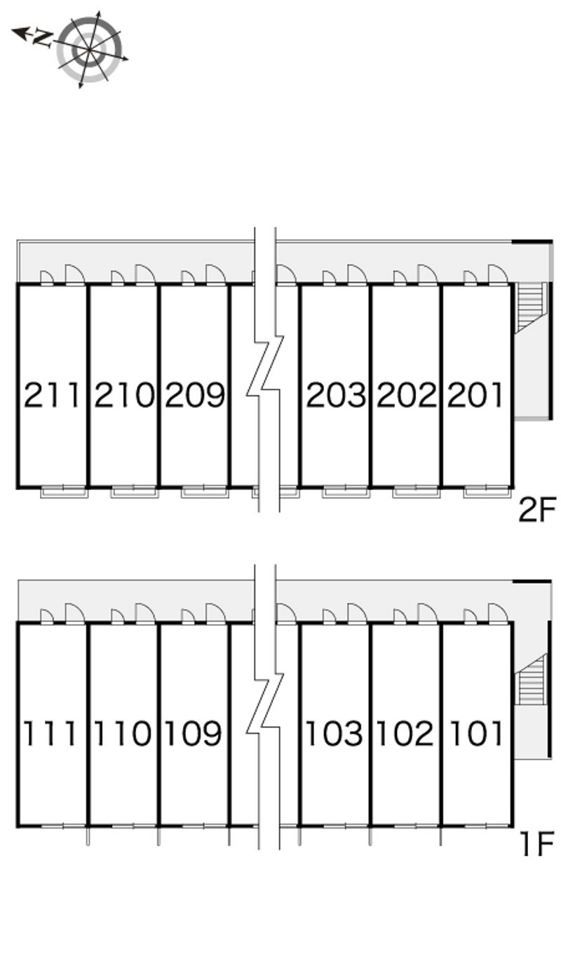 レオパレスオリンピア 間取配置図