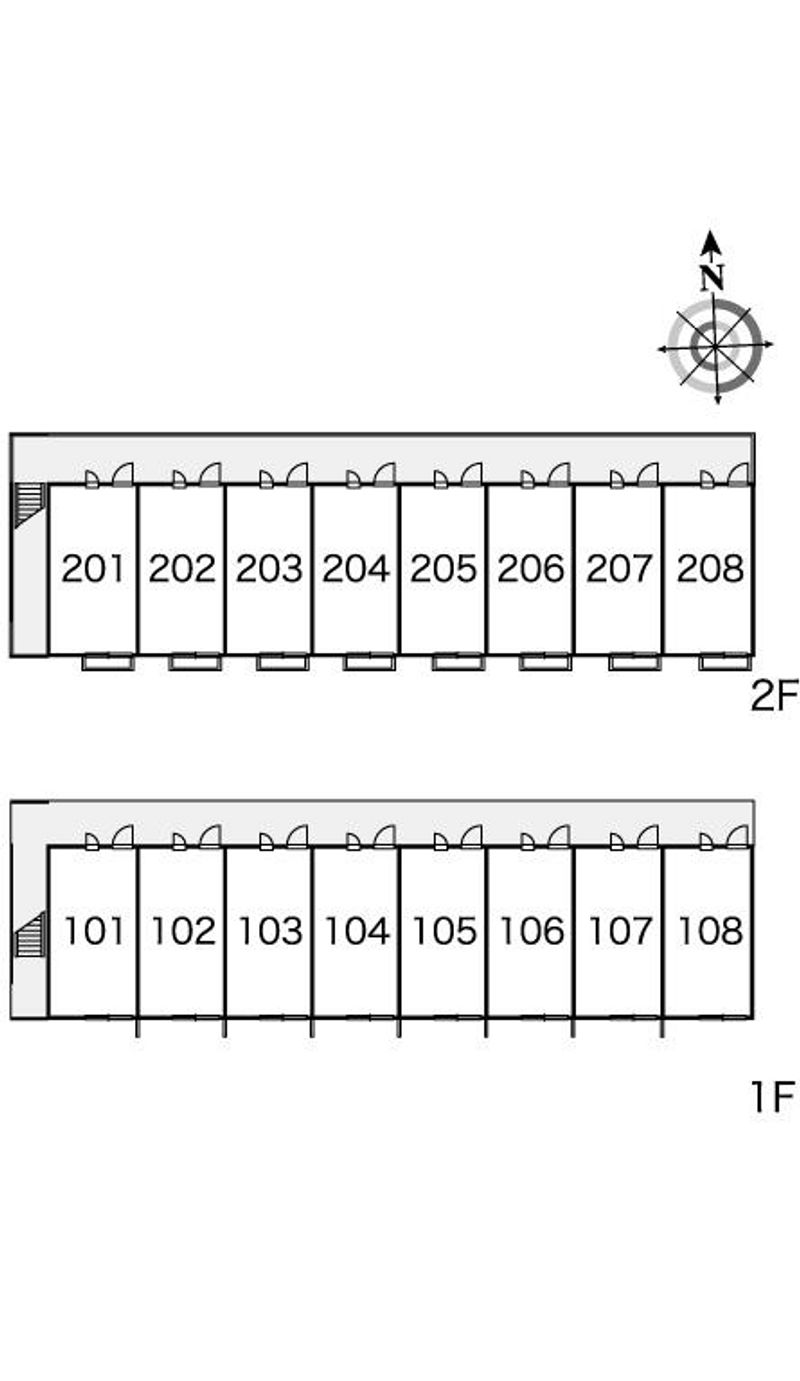 レオパレスエフハリスト 間取配置図