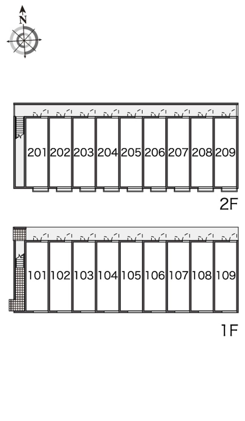 レオパレスビジュ 間取配置図