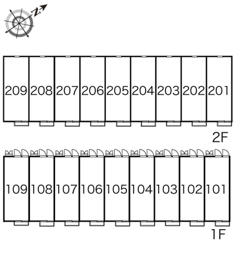 レオパレス松菊 間取配置図