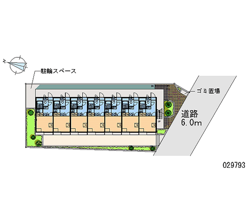 レオパレスペガサスⅡ 区画図