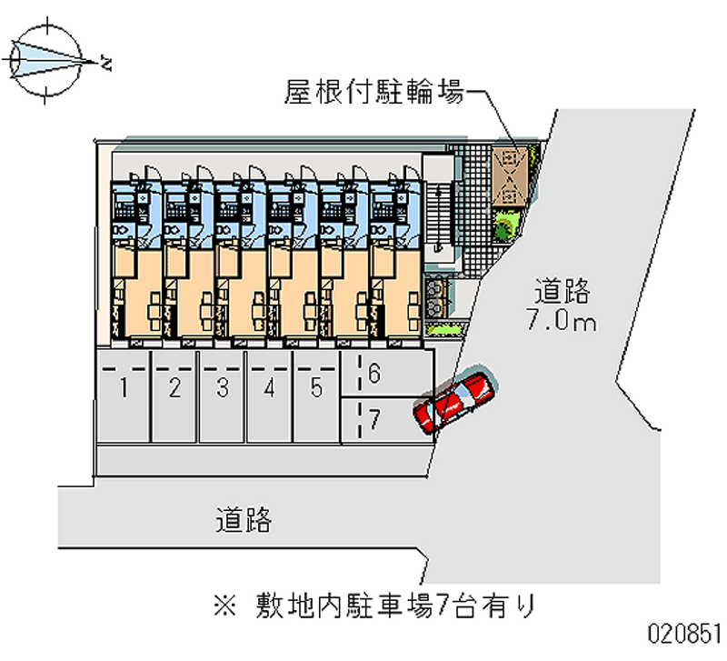 レオパレスエンジェルの館 月極駐車場