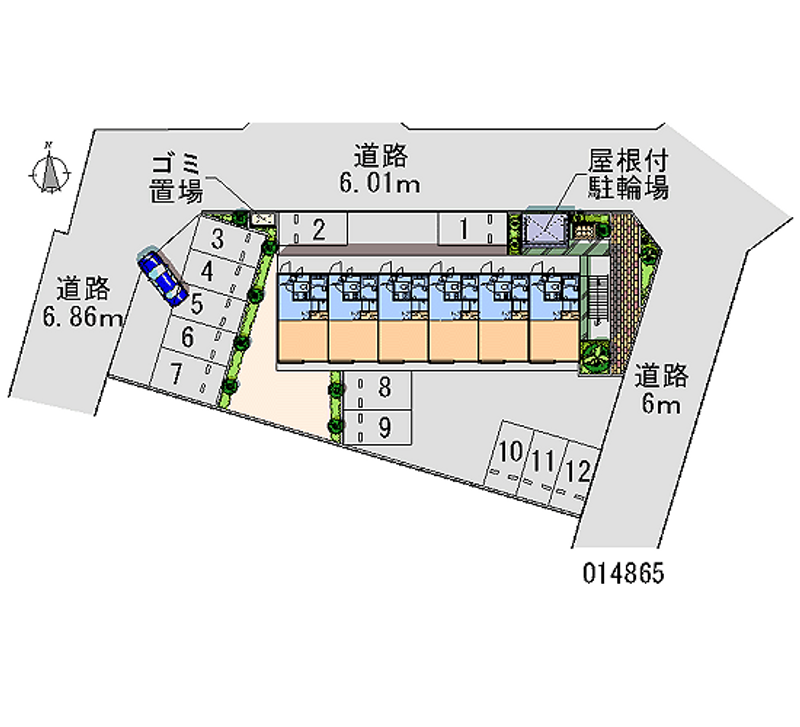 レオパレスプレージュ 月極駐車場