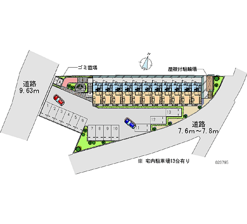 レオパレス南小倉 月極駐車場