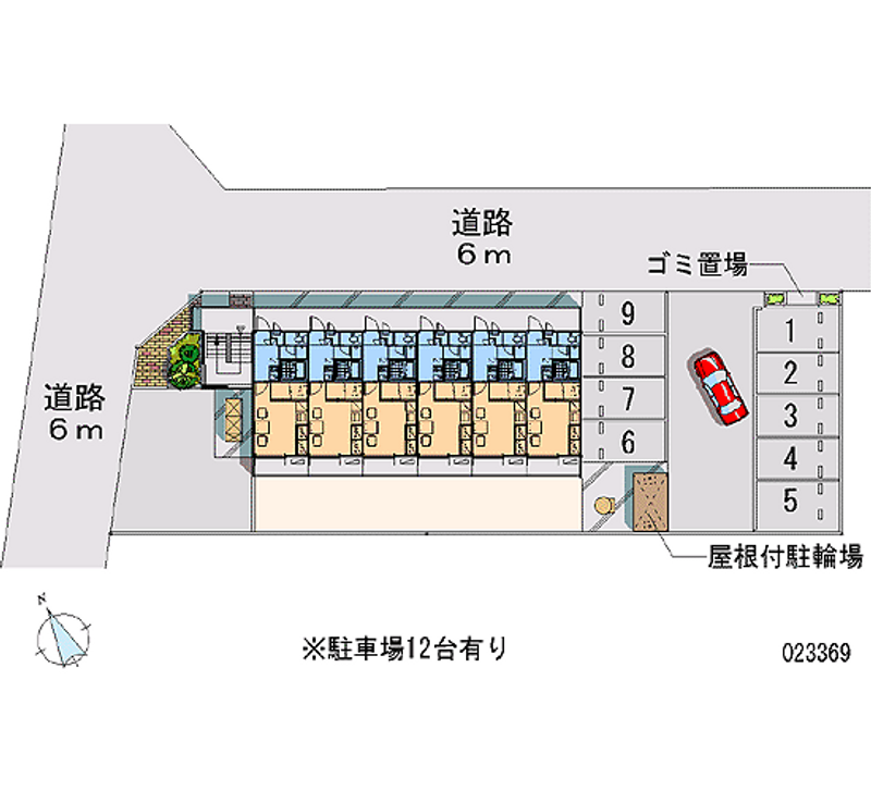 レオパレスアサクラⅣ 月極駐車場