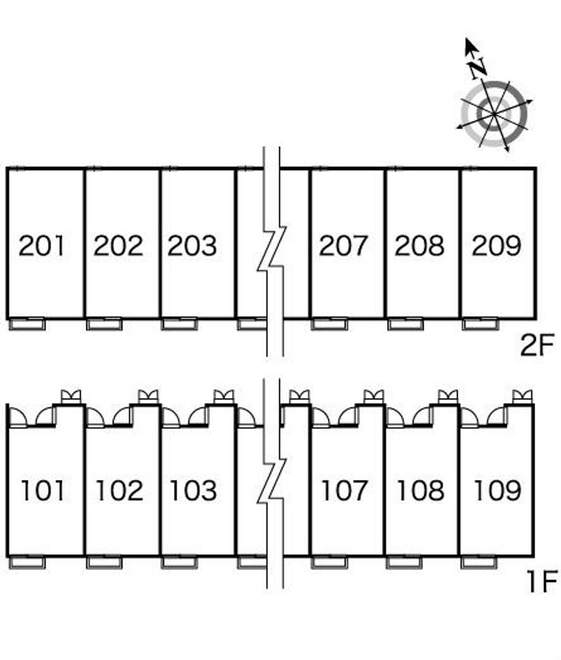 レオパレスソウミ 間取配置図