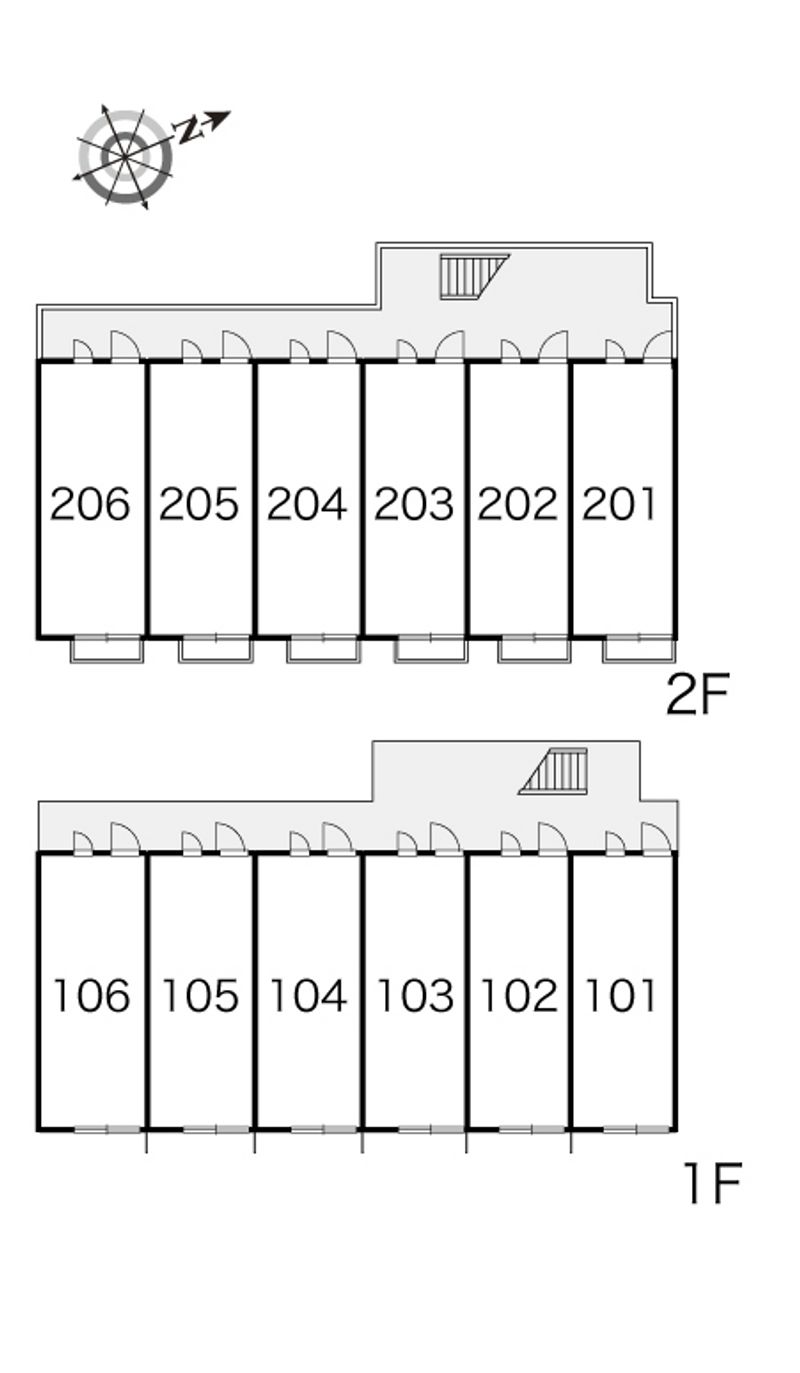 レオパレスクレセント本郷Ⅲ 間取り配置図