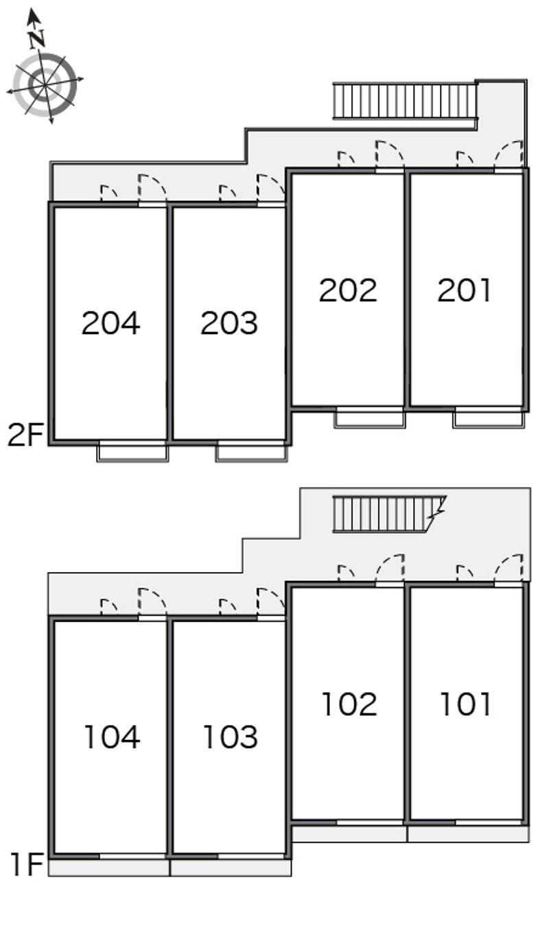 レオパレス足高 間取り配置図