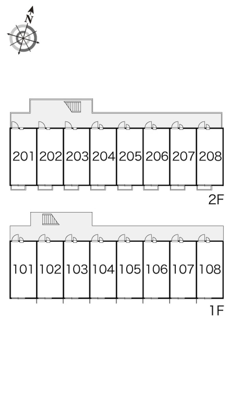 レオパレス明良 間取配置図