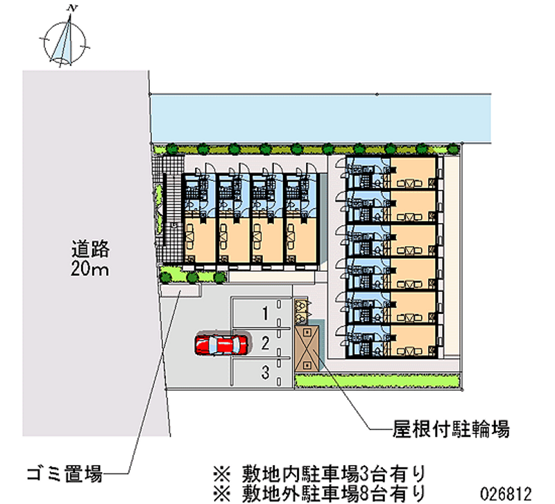 レオパレス風の丘 月極駐車場