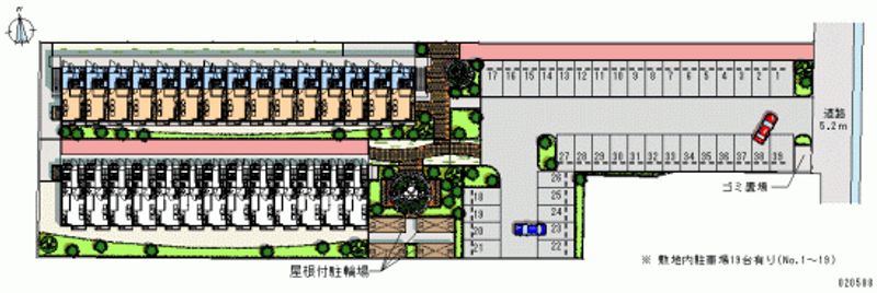 レオパレスさちＡ 月極駐車場