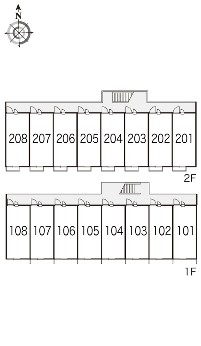 レオパレス久留米 間取配置図