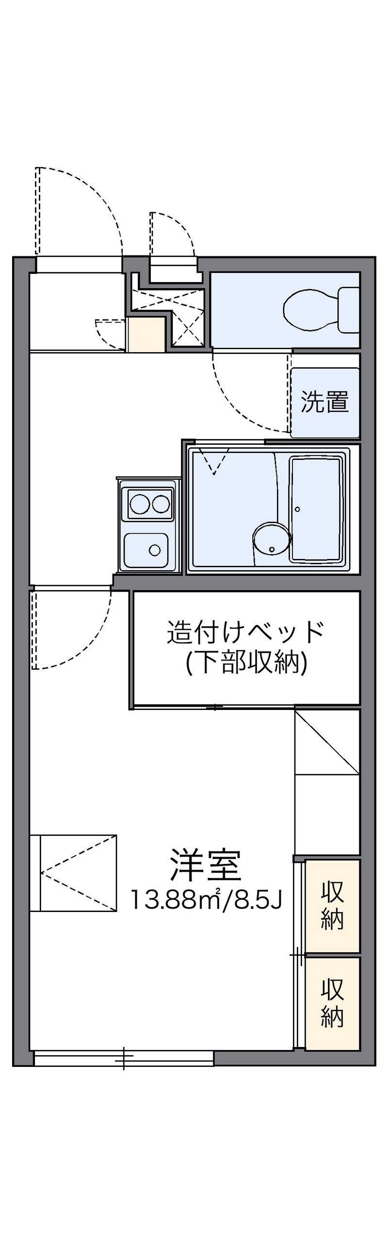 レオパレスプロシード 間取図