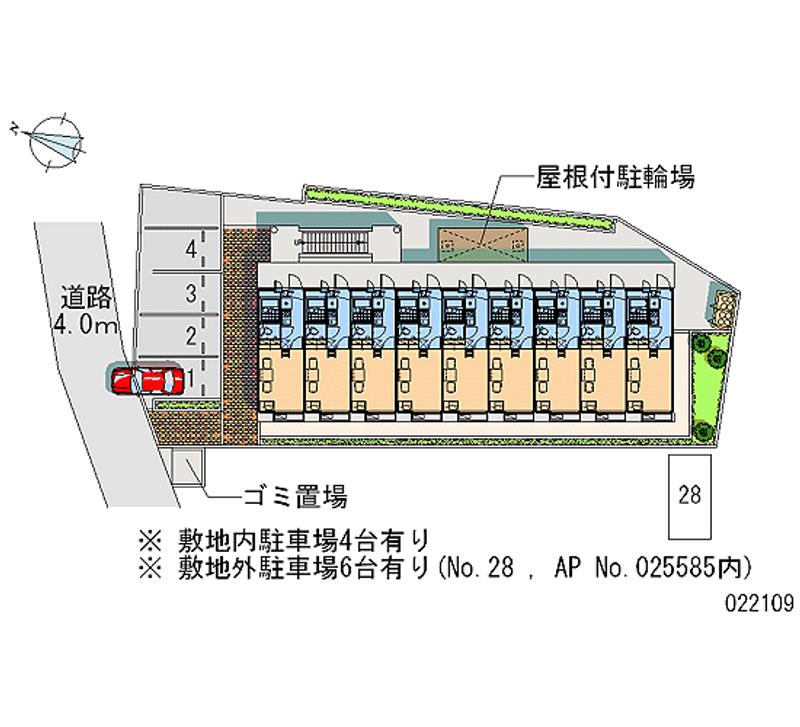 22109 Monthly parking lot