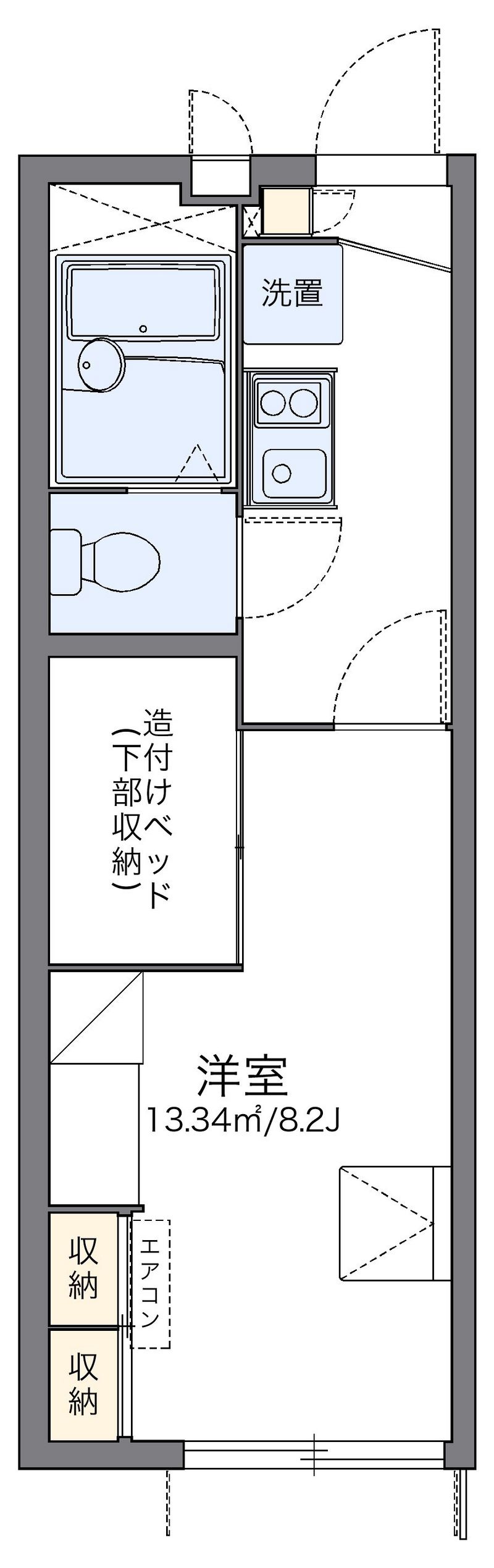 レオパレスはぴねすはうすⅡ 間取り