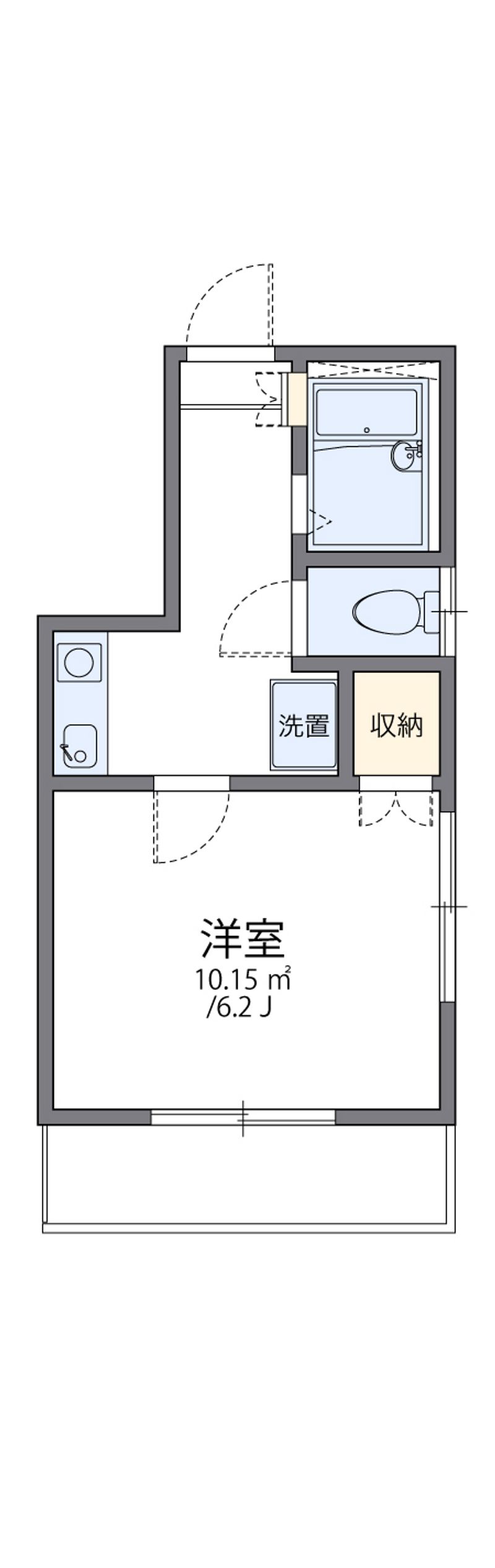 レオパレス砂子町 間取図