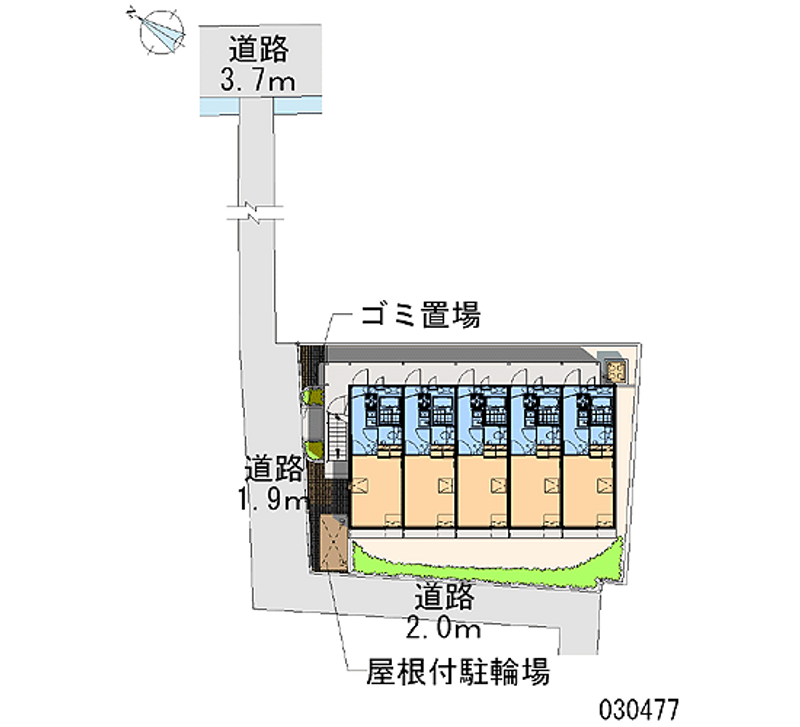 レオパレスＢＯＳＨＵＫＥ 区画図
