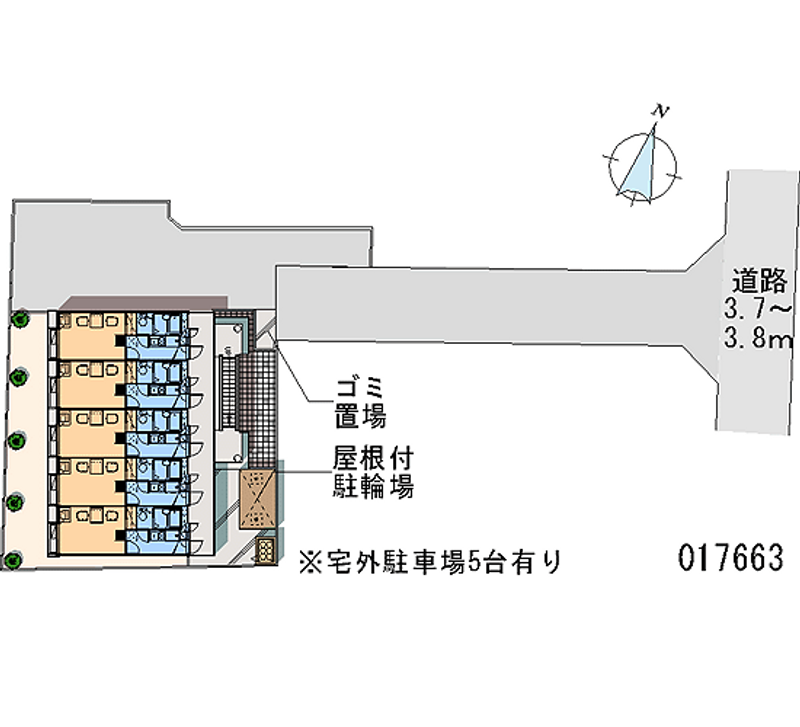 レオパレス野川パークサイド 区画図