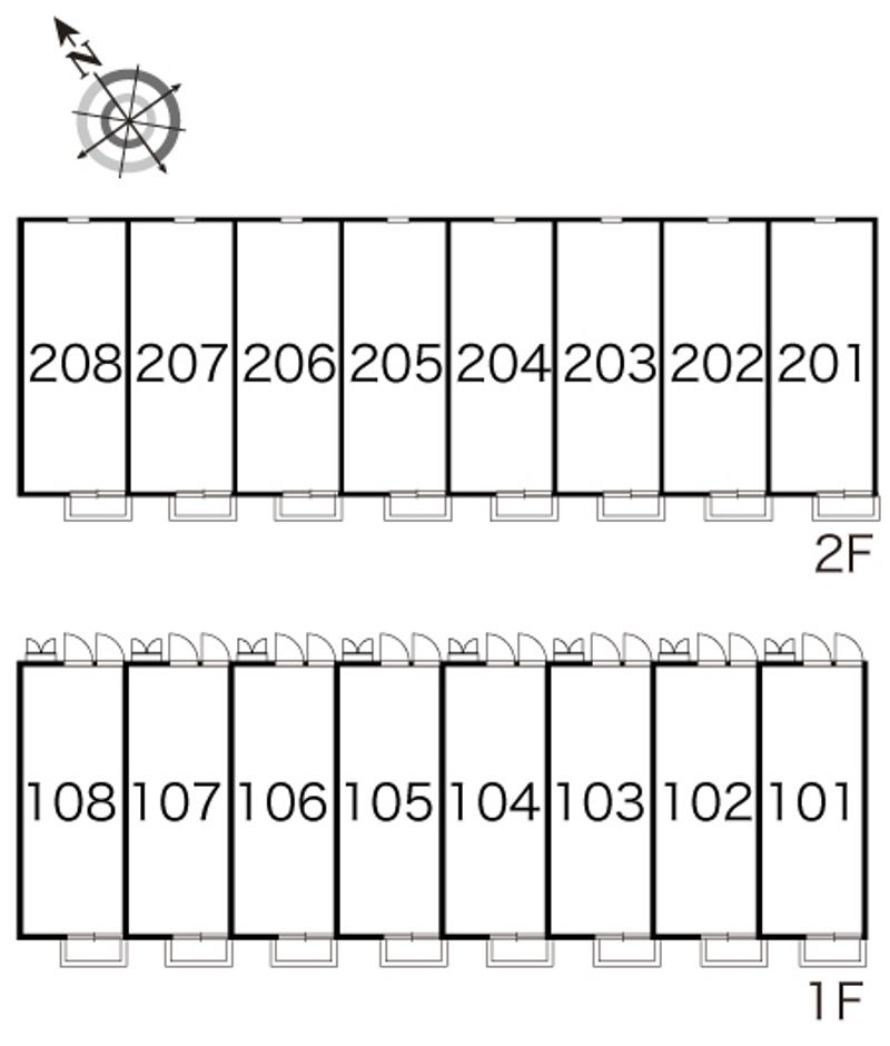 レオパレスＮＩＴＴＡ 間取配置図