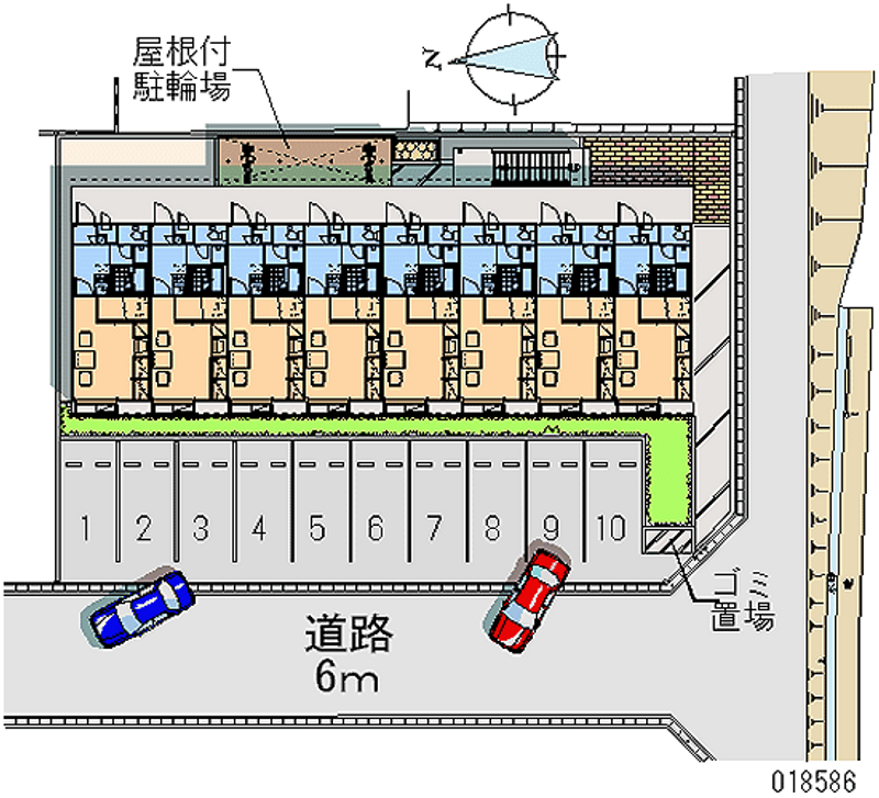 18586 bãi đậu xe hàng tháng