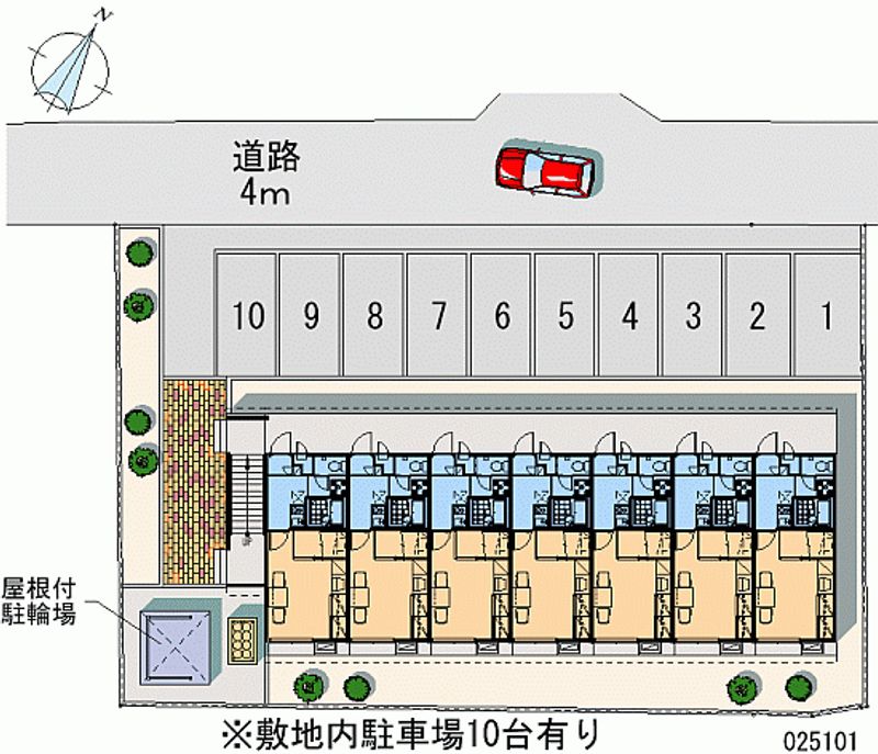 レオパレスサンハイム 月極駐車場