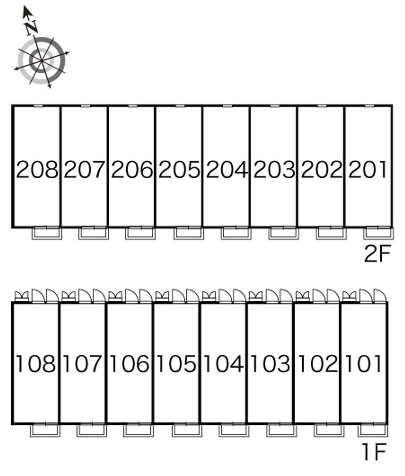 レオパレス坂之上 間取配置図