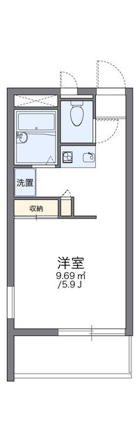 レオパレスさいわい 間取り図