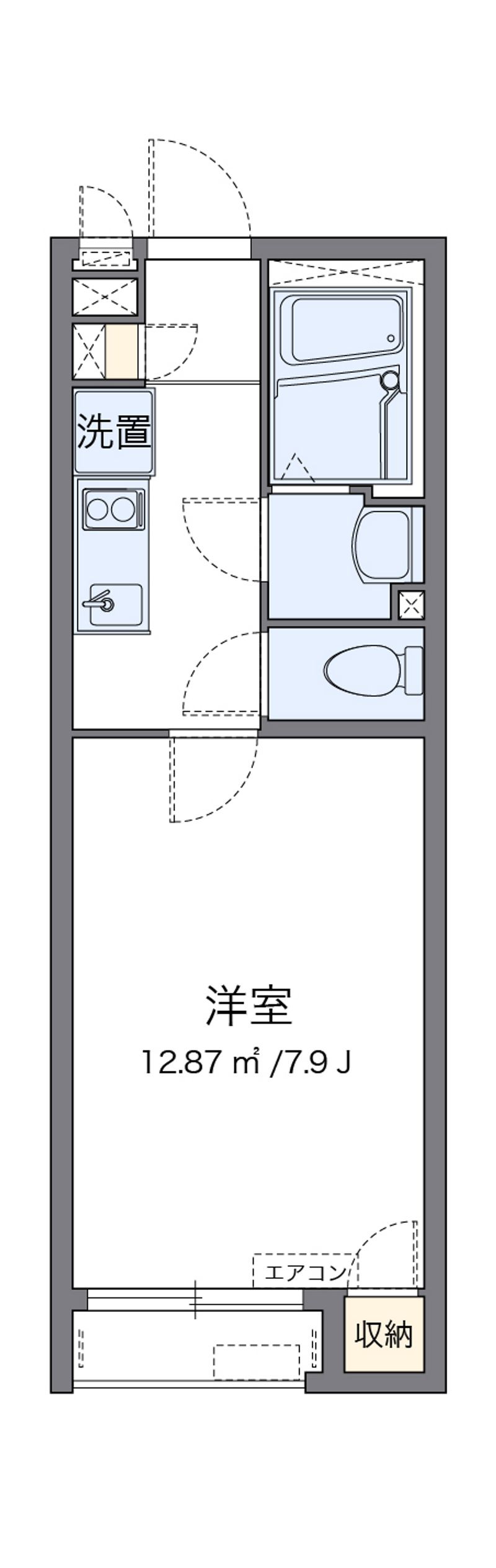 クレイノボヌール住吉 間取図