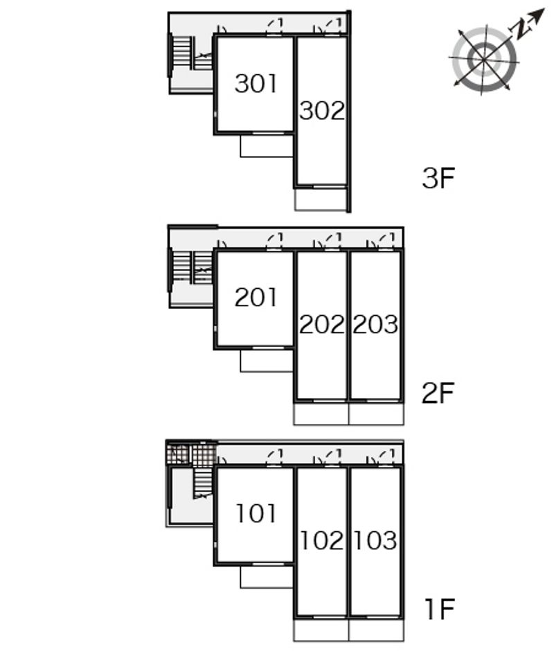 レオネクストフローラ堀ノ内 間取り配置図