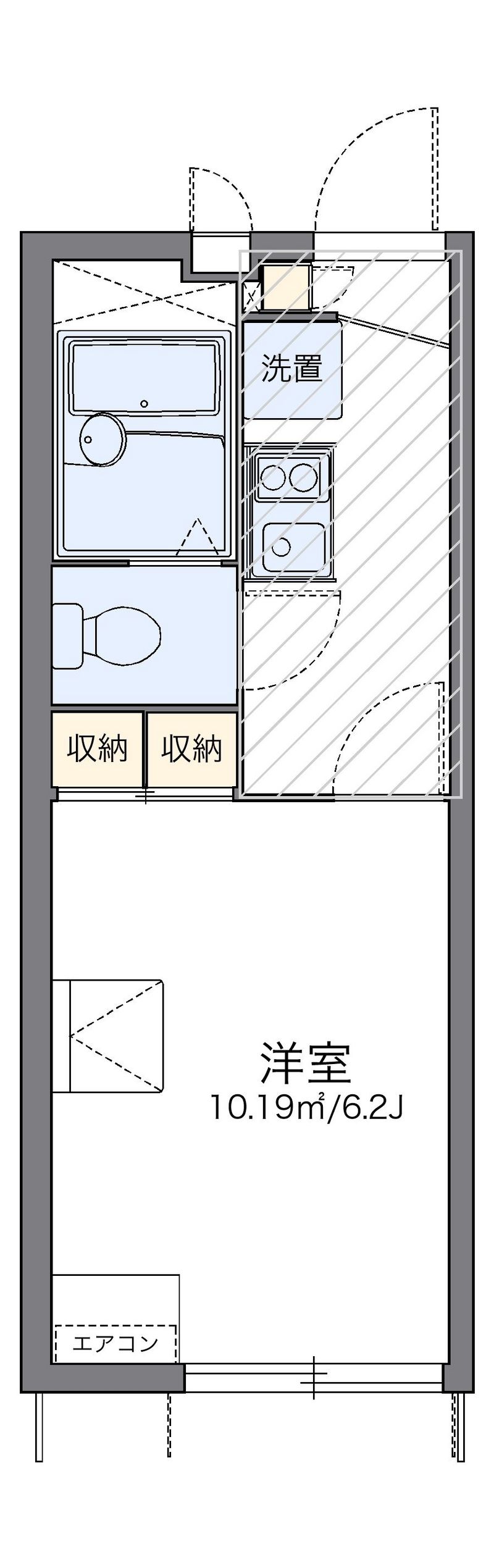 レオパレス山野 間取図