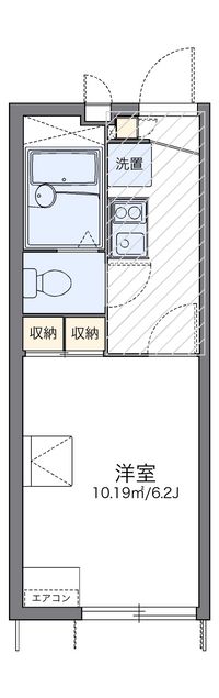 レオパレス山野 間取り図