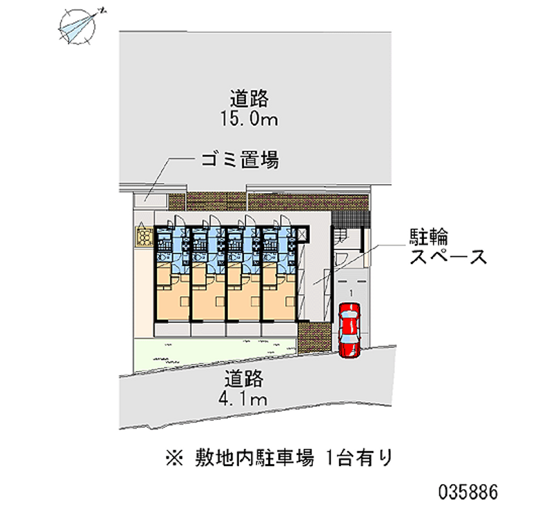レオパレス風花 区画図