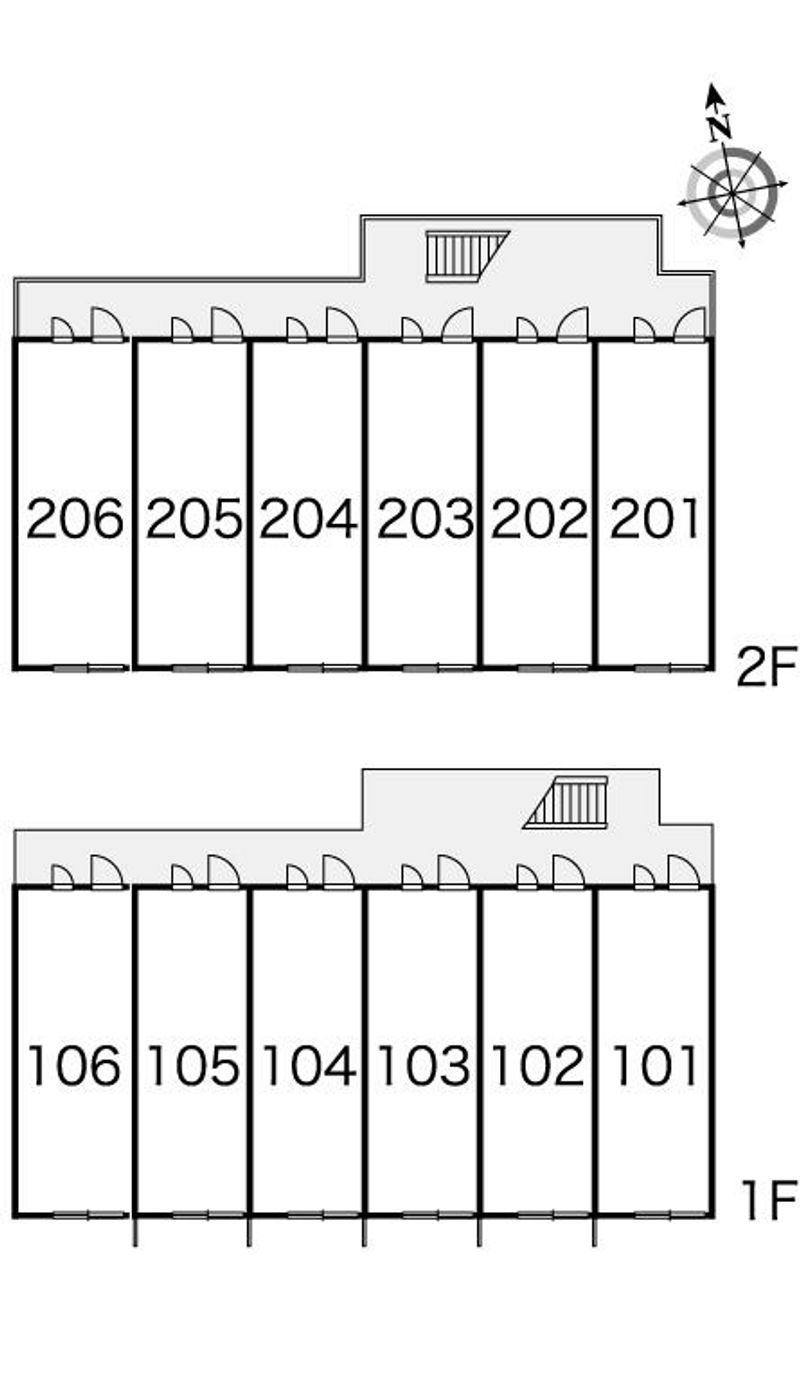 レオパレス北小畑 間取配置図