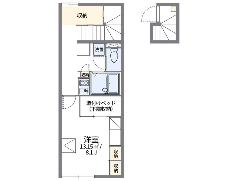 レオパレス留ヶ谷 間取図