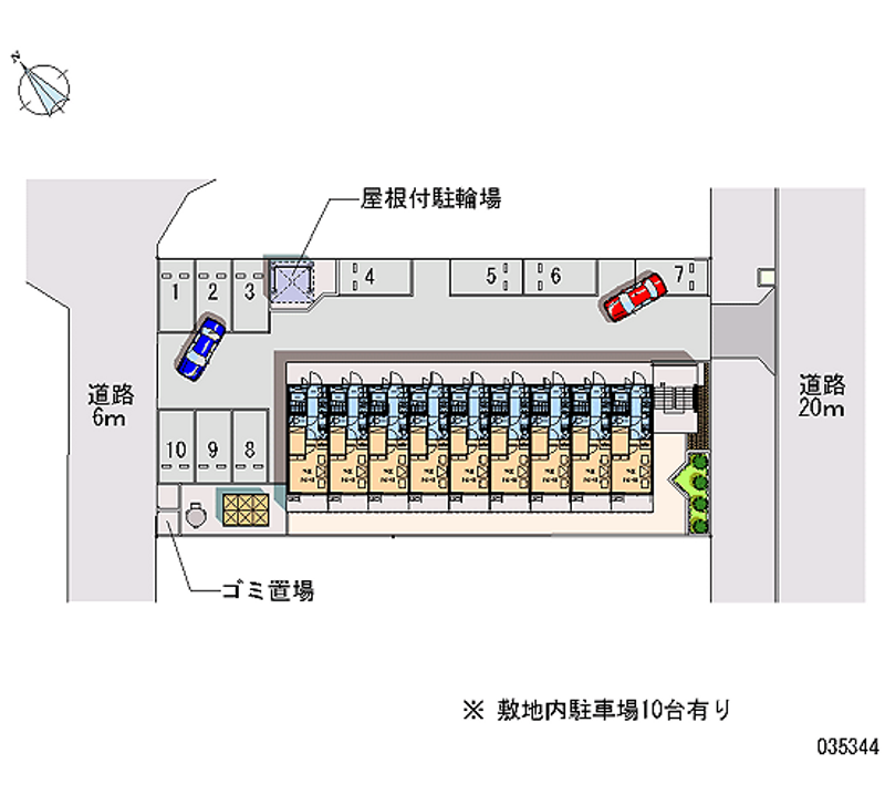 レオパレスパークフロントＭＫ 月極駐車場