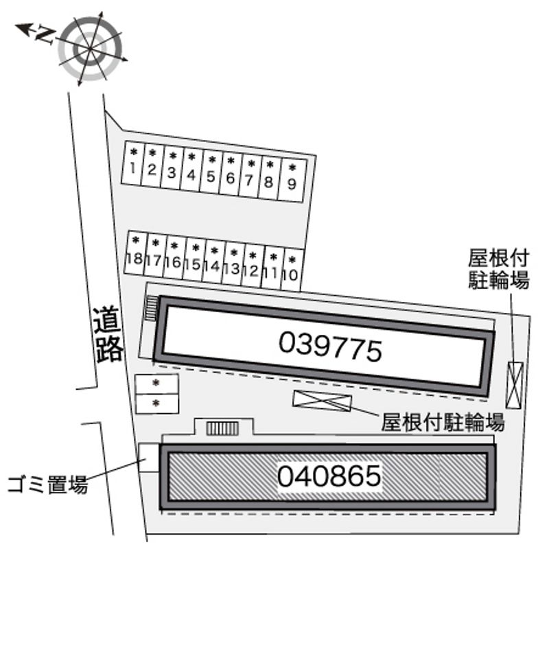 レオパレスグランツⅢ 配置図
