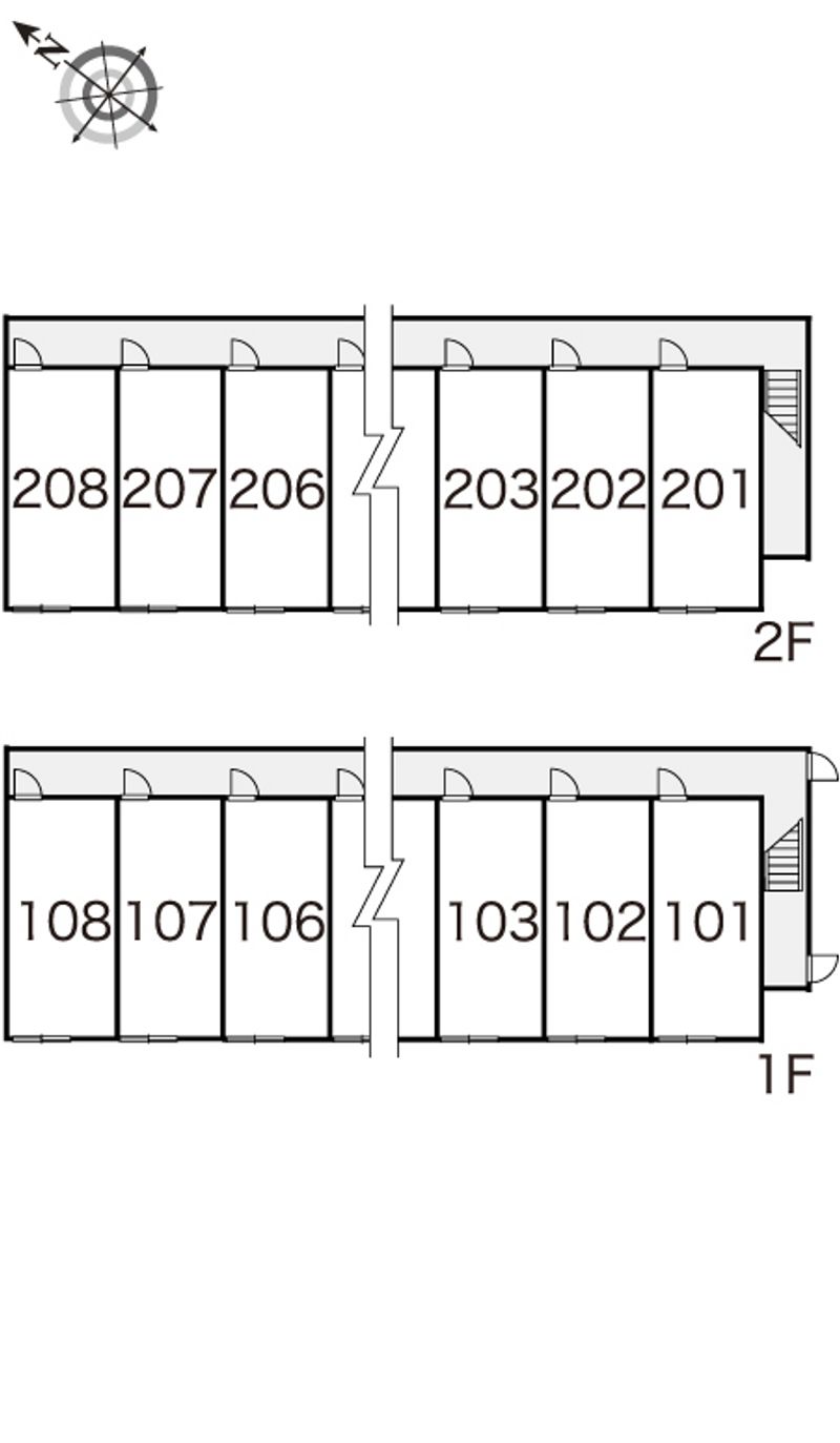 レオパレスエクセランⅡ 間取配置図