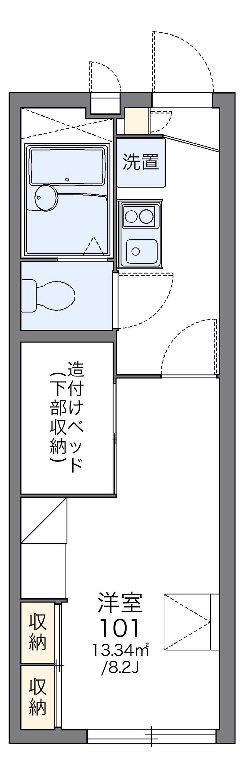 レオパレス北小畑 間取図