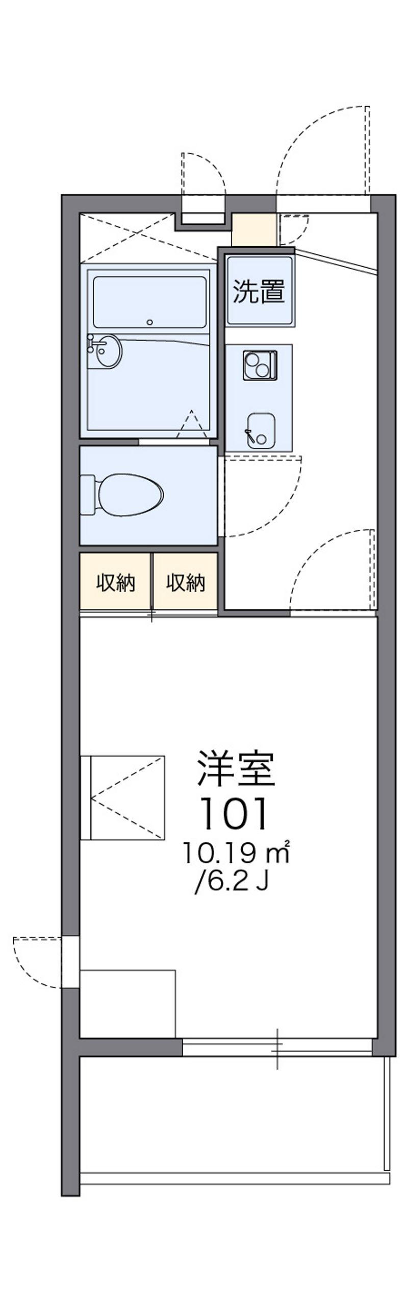 レオパレスＡＳＨＩＨＡＲＡ 間取図