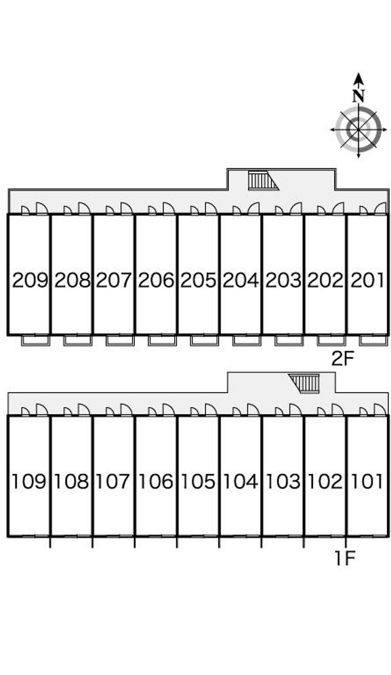 レオパレスサンズ 間取配置図