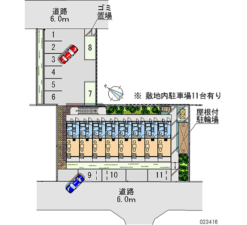 レオパレスネスト中百舌鳥 月極駐車場