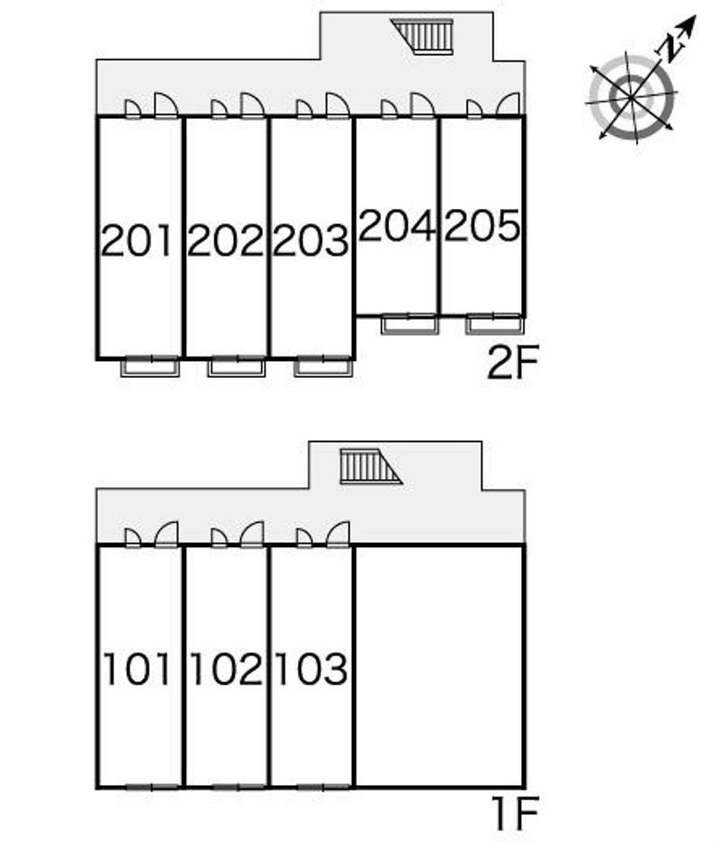 レオパレススカイヒルズ 間取配置図