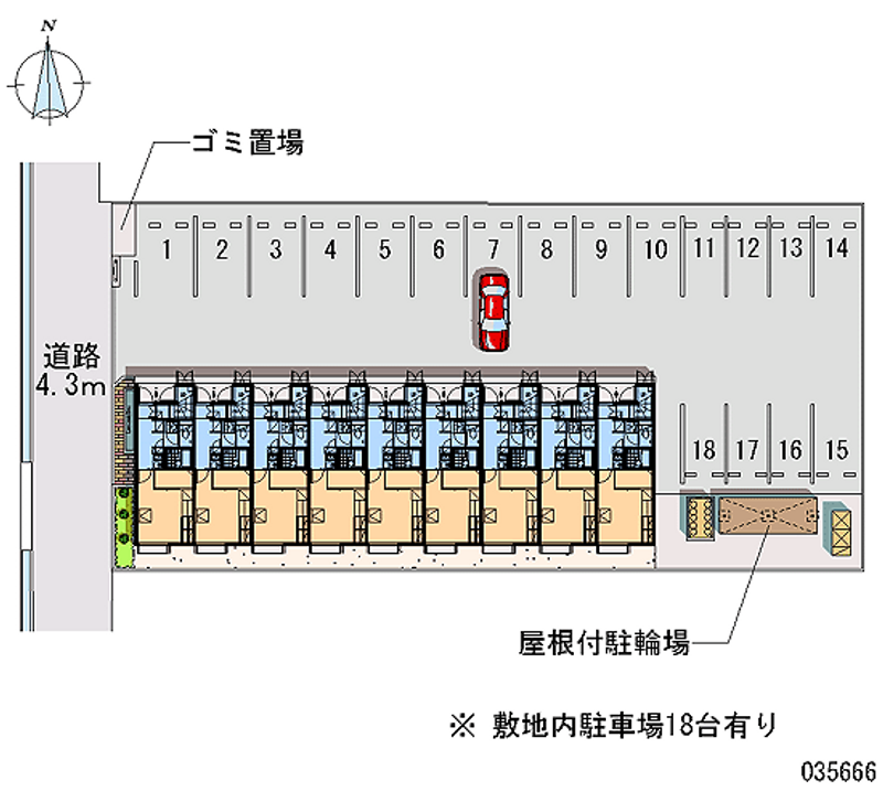 35666 Monthly parking lot