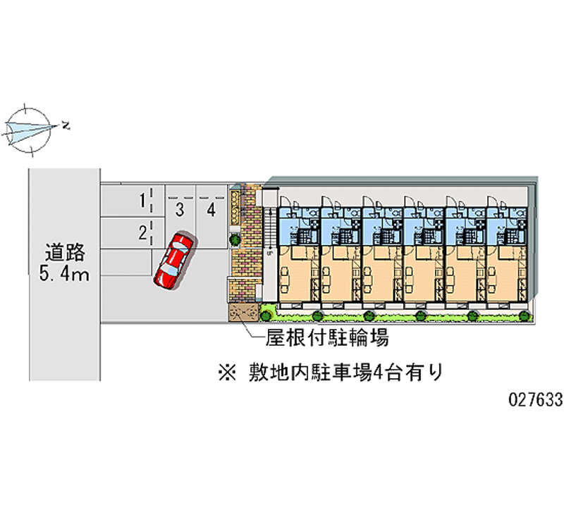 レオパレスドミール　リーパ 月極駐車場