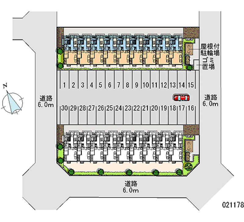 21178 bãi đậu xe hàng tháng