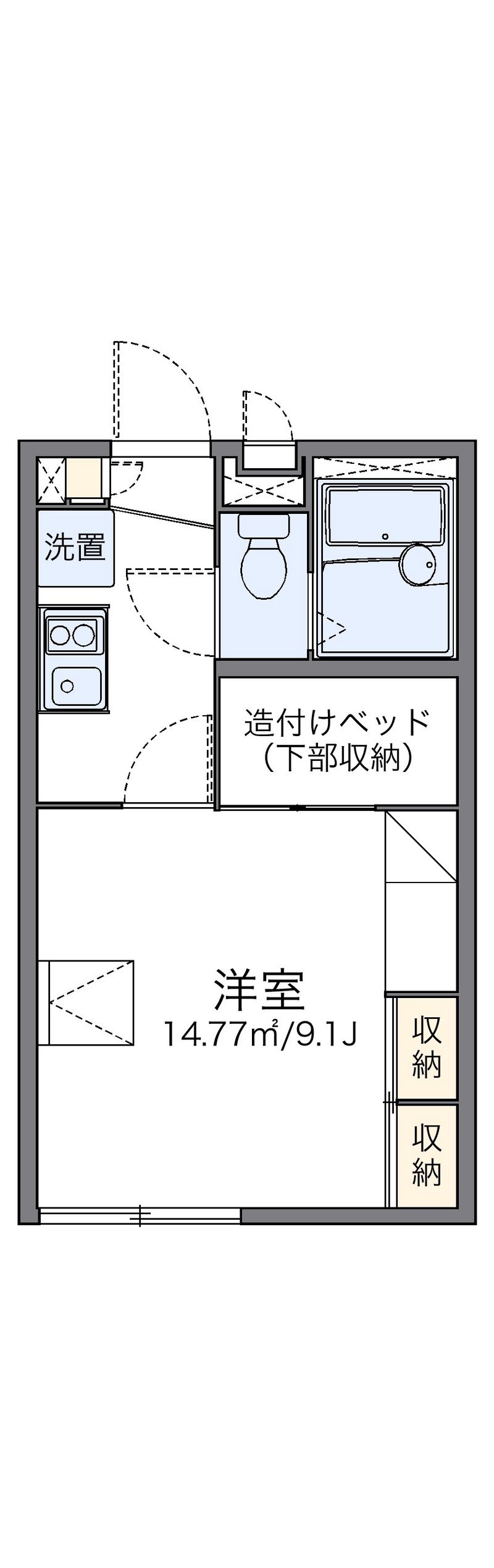 レオパレスＭＥＬＵＫＵ 間取図