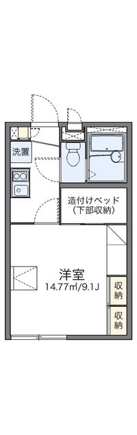 レオパレスＭＥＬＵＫＵ 間取り図