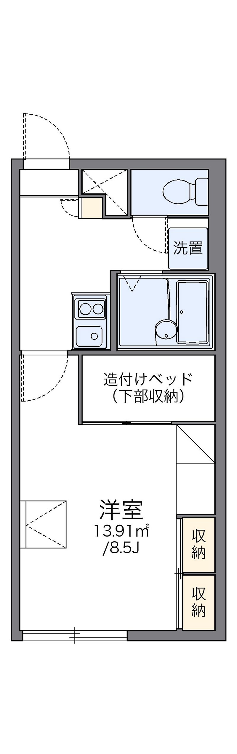 レオパレスエスペランサ 間取図