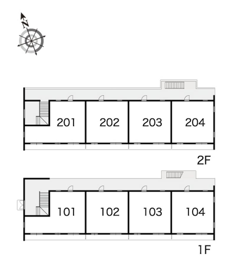 レオパレスストーンリバーⅠ 間取配置図